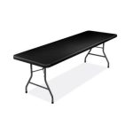 8ft Long Black Plastic Table image 1